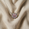 Cherry Blossom Necklace | White Gold