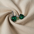 White Gold from Alder - Elegant Square Hoop Earrings