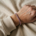 Pink Sapphire Tennis Bracelet | White Gold