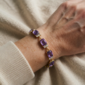 Amethyst Bracelet | Gold