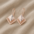 Geometric Filigree Drop Earrings