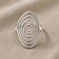 Hollow Spiral Luxurious Ring