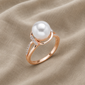 Lustrous Pearl Orb Ring