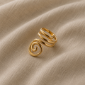 Luxe Open Spiral Ring