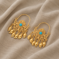 Luxe Hoop Earrings with Tassel