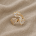 Luxe Clover Ring with Zirconia