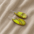 Drop-Shaped Natural Stone Earrings