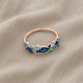 Lush Sapphire Cocktail Ring