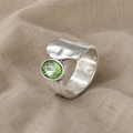 Radiant Floral Zirconia Ring