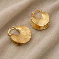 Ethereal Gold-Tone Hoop Earrings