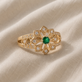 Timeless Flower Ring with Zirconia