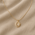 Exquisite Sky Motif Necklace with Zirconia
