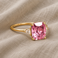 Exquisite Princess-Cut Band Ring