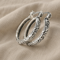 Vintage Carved Textured Earrings