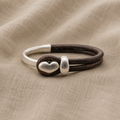 Vintage Heart Brown Bracelet